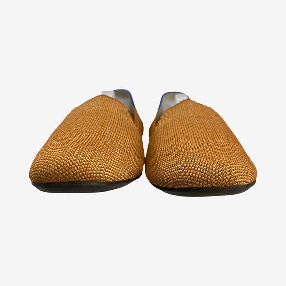 Rothy’s The Loafer Camel Brown Knit Flats Size 8 Sustainable Slip On Shoes - Picture 8 of 11